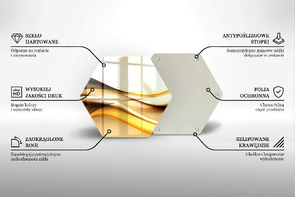Tocător de bucătărie Linii de fum abstracte