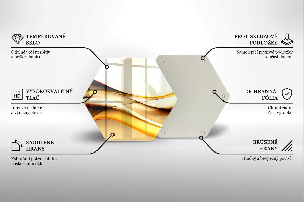 Tocător de bucătărie Linii de fum abstracte