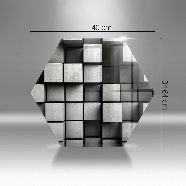 Tocător de bucătărie Pătrate 3D abstracte