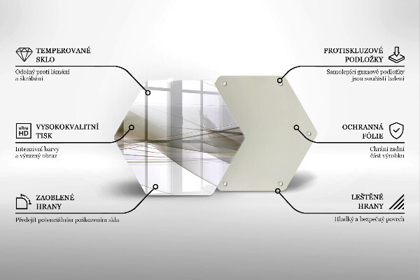Tocător de bucătărie Design cu linii abstracte