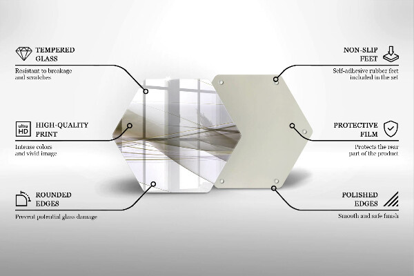 Tocător de bucătărie Design cu linii abstracte