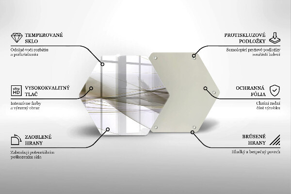 Tocător de bucătărie Design cu linii abstracte