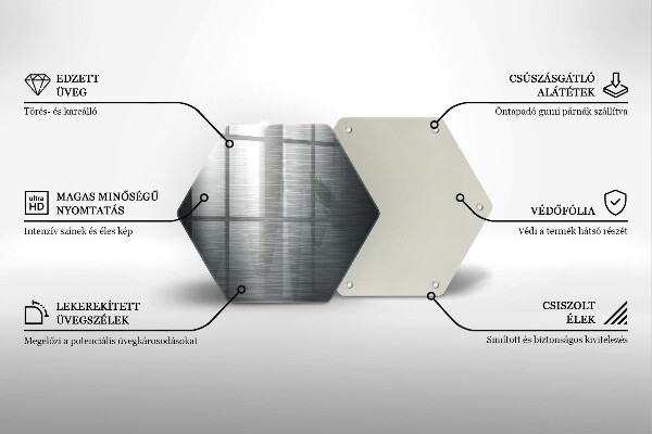 Tocător de bucătărie Textura metalică