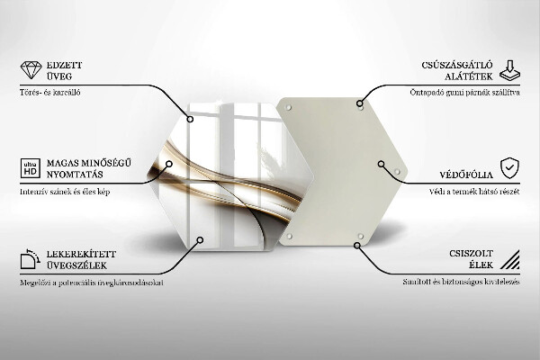 Tocător de bucătărie Abstracția liniilor moi
