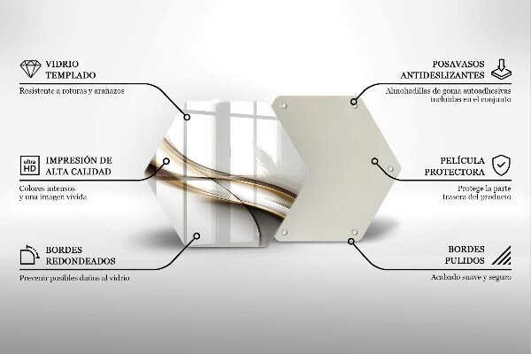 Tocător de bucătărie Abstracția liniilor moi