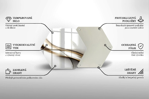 Tocător de bucătărie Abstracția liniilor moi