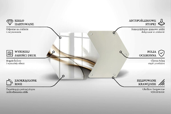 Tocător de bucătărie Abstracția liniilor moi