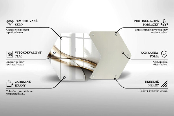 Tocător de bucătărie Abstracția liniilor moi