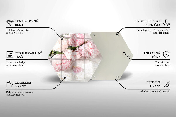 Tocător de bucătărie Flori delicate de trandafiri