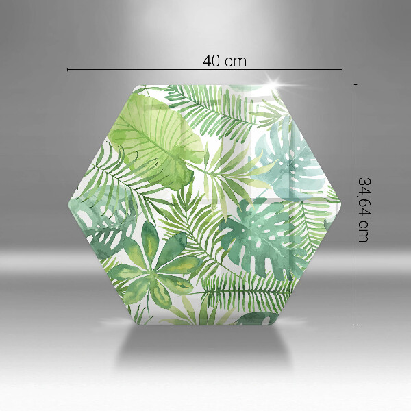 Tocător de bucătărie Acuarelă frunze boho