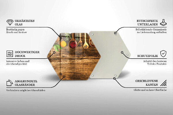 Tocător de bucătărie Linguri de lemn de condimente