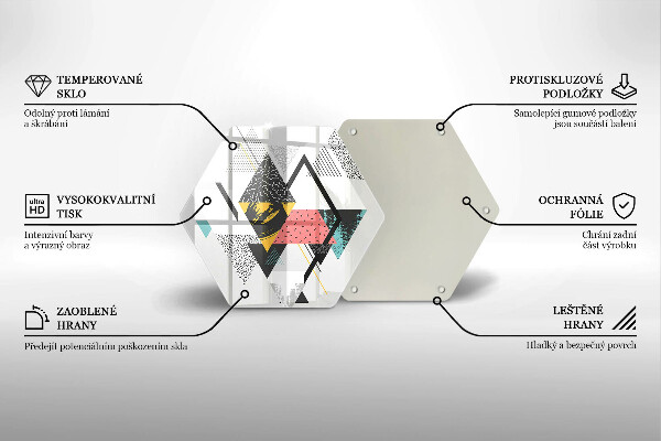 Tocător de bucătărie Triunghiuri abstracte