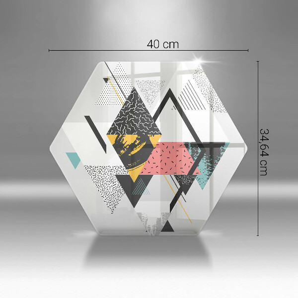 Tocător de bucătărie Triunghiuri abstracte