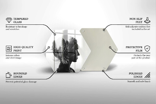 Tocător de bucătărie Femeie și pădure