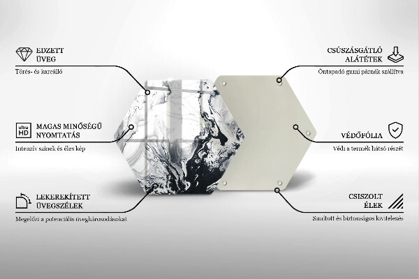 Tocător de bucătărie Abstracția cernelii