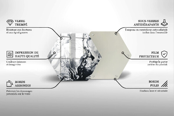 Tocător de bucătărie Abstracția cernelii