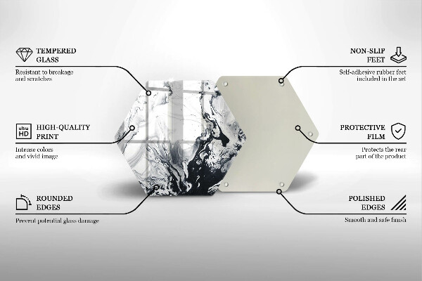 Tocător de bucătărie Abstracția cernelii