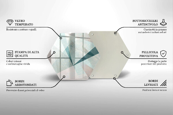 Tocător de bucătărie Abstracție ascuțită