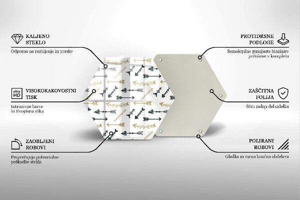Tocător de bucătărie Model de săgeți Boho