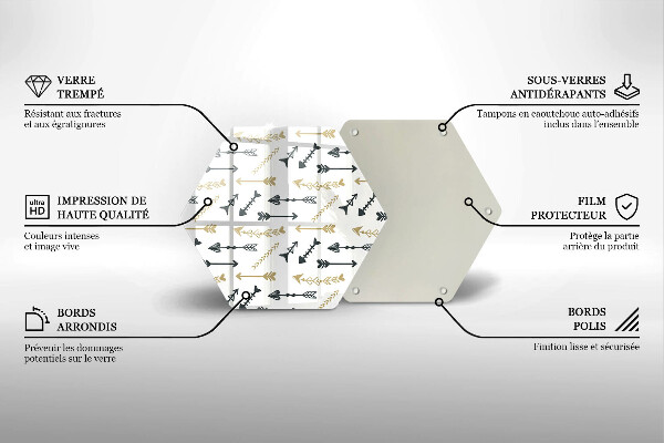 Tocător de bucătărie Model de săgeți Boho