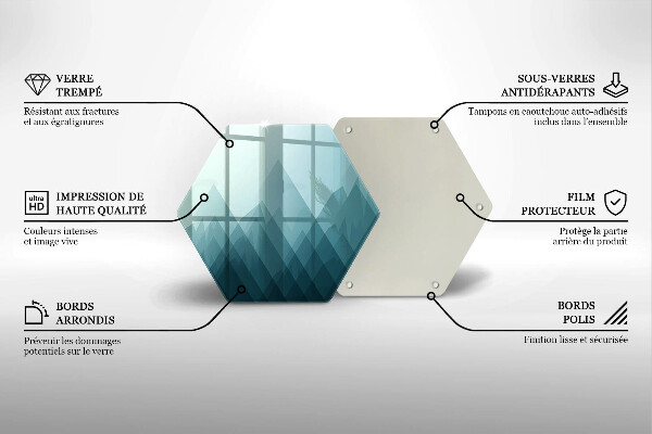 Tocător de bucătărie Munți abstracti