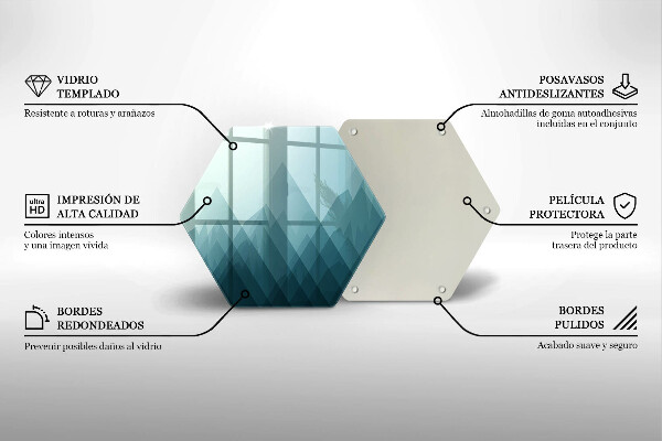 Tocător de bucătărie Munți abstracti