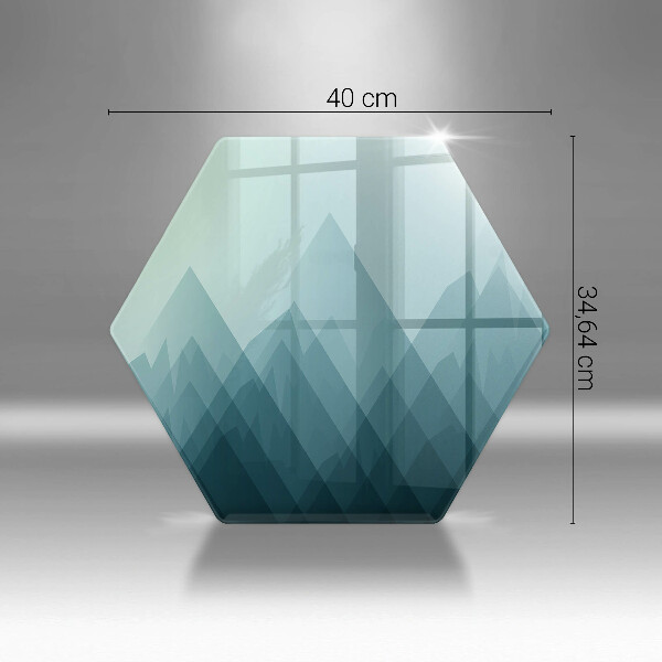 Tocător de bucătărie Munți abstracti
