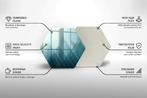 Tocător de bucătărie Munți abstracti