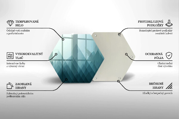 Tocător de bucătărie Munți abstracti