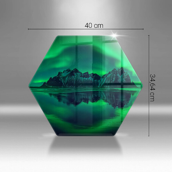 Tocător de bucătărie Peisaj cu aurora boreală