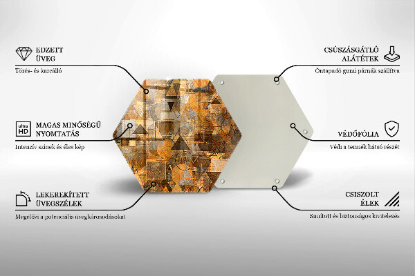 Tocător de bucătărie Model fără sudură de figuri geometrice
