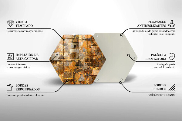Tocător de bucătărie Model fără sudură de figuri geometrice