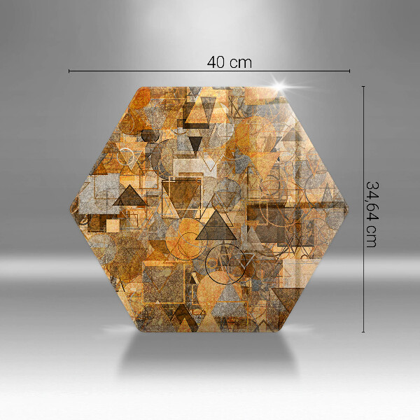 Tocător de bucătărie Model fără sudură de figuri geometrice