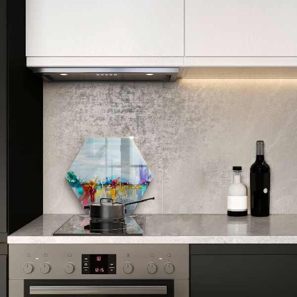 Tocător de bucătărie Abstracție pictată