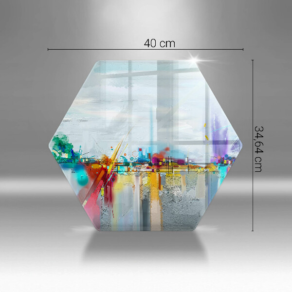 Tocător de bucătărie Abstracție pictată