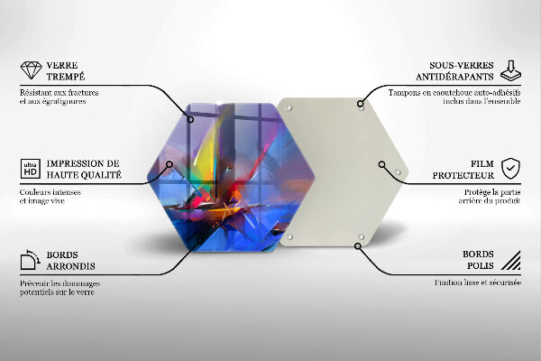 Tocător de bucătărie Abstracție pictată