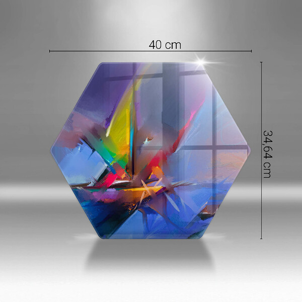 Tocător de bucătărie Abstracție pictată