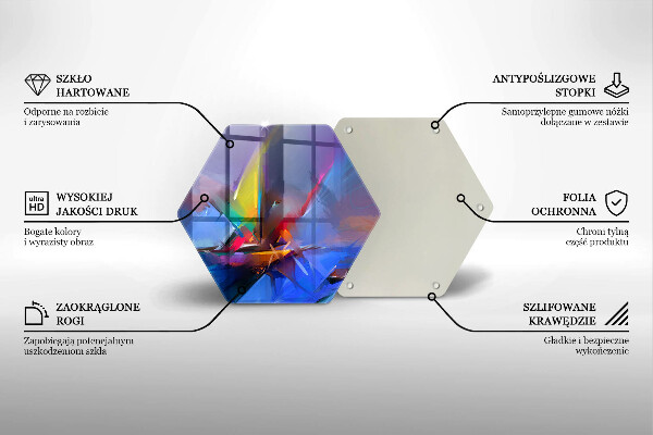 Tocător de bucătărie Abstracție pictată
