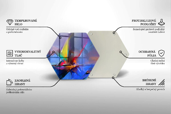 Tocător de bucătărie Abstracție pictată