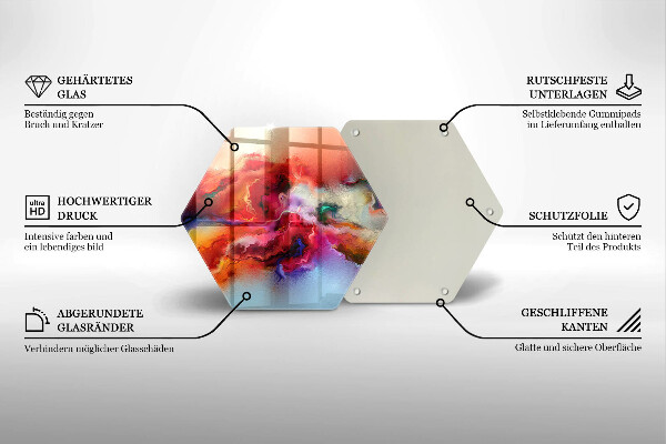 Tocător de bucătărie Abstracție fumurie
