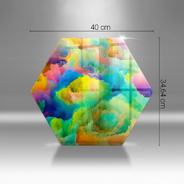 Tocător de bucătărie Abstracție colorată