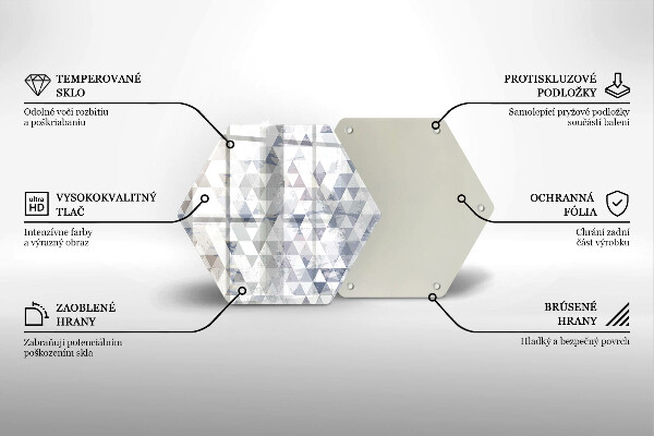 Tocător de bucătărie Model de triunghiuri