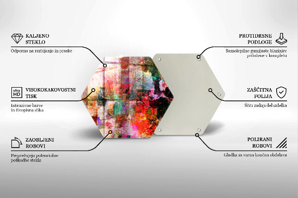 Tocător de bucătărie Abstracția vopselei