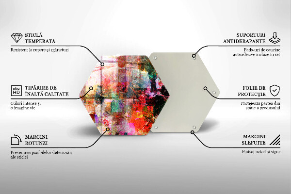 Tocător de bucătărie Abstracția vopselei