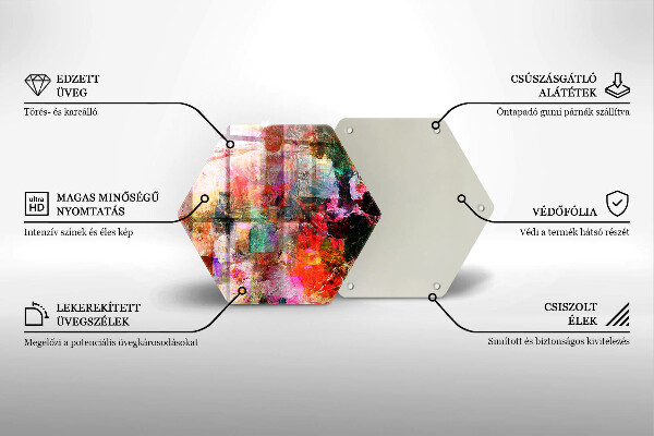 Tocător de bucătărie Abstracția vopselei