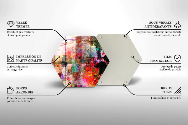 Tocător de bucătărie Abstracția vopselei