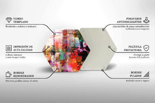 Tocător de bucătărie Abstracția vopselei