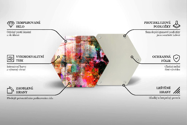 Tocător de bucătărie Abstracția vopselei