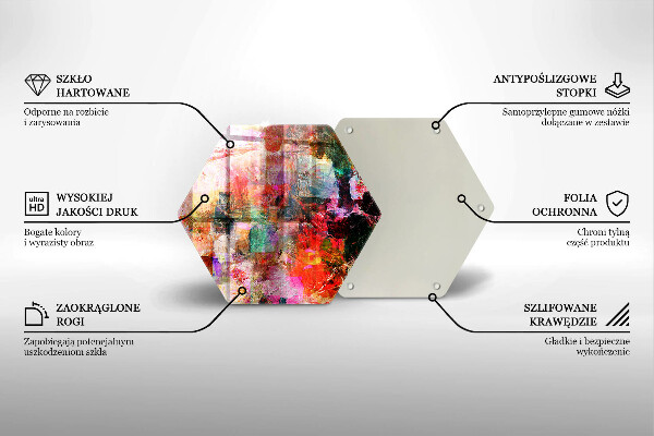 Tocător de bucătărie Abstracția vopselei