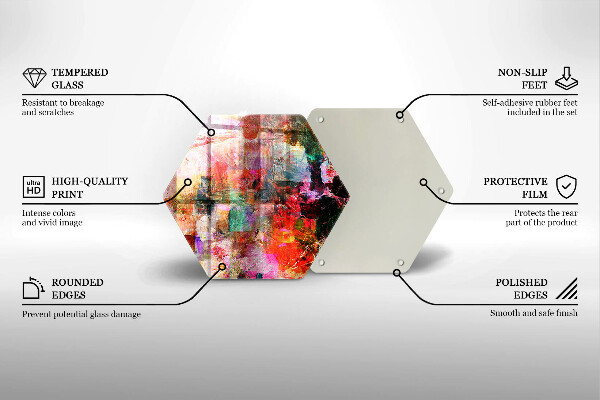 Tocător de bucătărie Abstracția vopselei